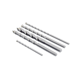 Juego de 5 Pzas. de Broca para Concreto, Zanco Recto (3/16", 1/4", 5/16", 3/8" y 1/2").