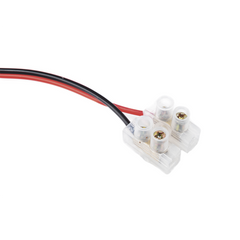 Cable de Alimentación con Conector Macho a Bloque de Terminal Atornillable / Calibre 18 AWG / Longitud 28.5 cm / Ideal para alimentacion de Cámaras.