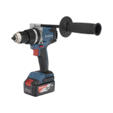Rotomartillo / Taladro Inalámbrico sin carbones de 20V, incluye 2 Baterías de 4.0Ah, Cargador y Maletín.