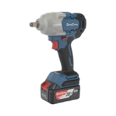 Llave de Impacto Inalámbrica de 20 V, incluye 2 Baterías de 5.0 AH, Cargador y Estuche plástico.