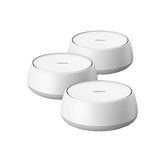 KIT 3 Routers Inalámbrico MESH Interior para Hogar / Doble Banda Wi-Fi 7 BE3600 Mbps / 2 Puerto 2.5 Gigabit WAN/LAN / 4 Antenas Internas / Operación Multi-Link MLO / Administración Mediante la App Deco (iOS, Android) / HomeShield
