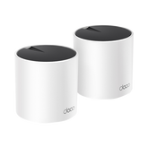 Kit 2 Routers Inalámbricos MESH Interior para Hogar / Doble Banda Wi-Fi 6 AX3000 Mbps / 3 Puerto Gigabit WAN/LAN / 2 Antenas Internas / Administración Mediante la App Deco (iOS, Android) / Protección HomeShield