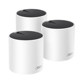 Kit 3 Routers Inalámbricos MESH Interior para Hogar / Doble Banda Wi-Fi 6 AX3000 Mbps / 3 Puerto Gigabit WAN/LAN / 2 Antenas Internas / Administración Mediante la App Deco (iOS, Android) / Protección HomeShield