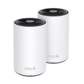 Kit 2 Routers Inalámbricos MESH Interior para Hogar / Doble Banda Wi-Fi 6E AX5400 Mbps / 3 Puerto Gigabit WAN/LAN / 4 Antenas Internas / Administración Mediante la App Deco (iOS, Android) / Protección HomeShield