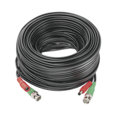 Cable coaxial ( BNC RG59 ) + Alimentación / SIAMÉS / 20 Metros / Aleación Cobre + Aluminio CCA / Para Cámaras 4K / Uso interior y exterior