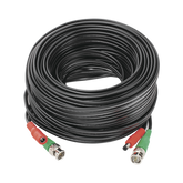 Cable coaxial ( BNC RG59 ) + Alimentación / SIAMÉS / 20 Metros / 100 % COBRE / Para Cámaras 4K / Uso interior y exterior