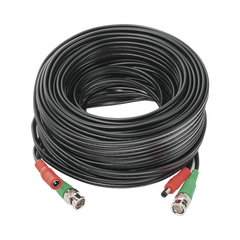 Cable coaxial ( BNC RG59 ) + Alimentación / SIAMÉS / 20 Metros / 100 % COBRE / Para Cámaras 4K / Uso interior y exterior
