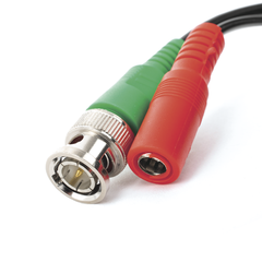 Cable coaxial ( BNC RG59 ) + Alimentación / SIAMÉS / 5 Metros / 100 % COBRE / Para Cámaras 4K / Uso interior y exterior