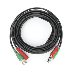 Cable coaxial ( BNC RG59 ) + Alimentación / SIAMÉS / 5 Metros / 100 % COBRE / Para Cámaras 4K / Uso interior y exterior