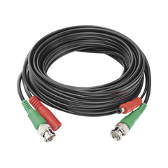 Cable coaxial ( BNC RG59 ) + Alimentación / SIAMÉS / 5 Metros / 100 % COBRE / Para Cámaras 4K / Uso interior y exterior