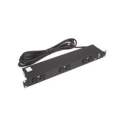 PDU Básico de Montaje en Rack, Con 6 Salidas Frontales NEMA 5-15R, Enchufe de Entrada NEMA 5-15P, de 19in, 1UR, 15 Amp, 120 Vca