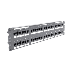 Panel de Parcheo de Impacto (110), Plano, Categoría 6, de 48 Puertos, 2UR