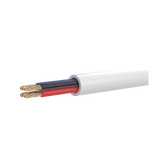Bobina de 100 Metros de Cable Multifilar / CCA / 4 x 22 AWG / Color Blanco / PVC / CCAM / Uso en Interior / Aplicaciones en Alarmas - Automatización