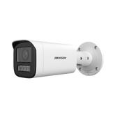 Bala IP 4 Megapíxel / Lente Motorizado 2.8 a 12 mm / Dual Light (50 mts IR + 50 mts Luz Blanca) / ACUSENSE Lite / Microfono Integrado / Exterior IP67 / WDR 120 dB / PoE / Micro SD