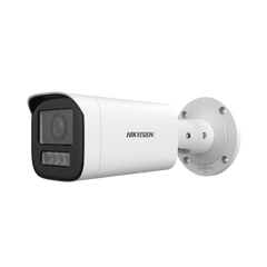Bala IP 4 Megapíxel / Lente Motorizado 2.8 a 12 mm / Dual Light (50 mts IR + 50 mts Luz Blanca) / ACUSENSE Lite / Microfono Integrado / Exterior IP67 / WDR 120 dB / PoE / Micro SD