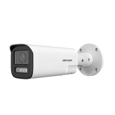 Bala IP 4 Megapíxel / Lente Mot. 2.8 a 12 mm / Dual Light (50 mts IR + 50 mts Luz Blanca) / ACUSENSE Lite / Audio de Dos Vías / Luz Intermitente y Alerta de Audio / Exterior IP67 / WDR 120 dB / PoE / Micro SD