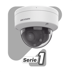 Domo IP 4 Megapíxel / Lente Motorizado 2.8 a 12 mm / Dual Light (30 mts IR + 30 mts Luz Blanca) / ACUSENSE Lite / Microfono Integrado / Exterior IP67 / IK08 / WDR 120 dB / PoE / Micro SD