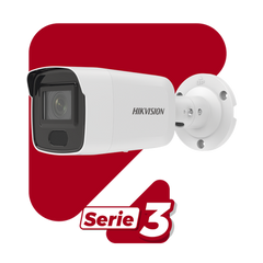 Bala IP 6 Megapixel / Lente 2.8 mm / 40 mts IR / Exterior IP67 / PoE / ACUSENSE / DARKFIGHTER / Alarmas y Audio I/O / ONVIF / Micro SD / 4 Analíticos: AcuSense, Deteccion Facial, Conteo de Personas por Cruce y Zona