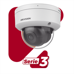 Domo IP 4 Megapixel / Lente 2.8 mm / 40 mts IR / Exterior IP67 / IK10 / Microfono Integrado / DARKFIGHTER / Audio y Alarma I/O / PoE / ONVIF / Micro SD / 4 Analíticos: AcuSense, Detección Facial, Conteo de Personas por Cruce y Zona