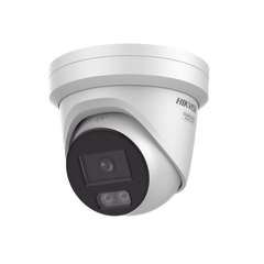 Turret IP 4 Megapixel / Imagen a color 24/7 / Lente 2.8 mm / Luz Blanca 40 mts / Exterior IP67 / Micrófono dual Integrado / WDR 130 dB / Audio y Alarma / Onvif / ACUSEEK