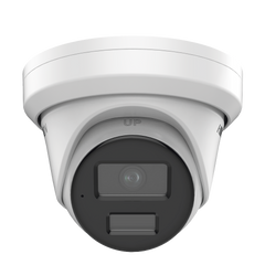 Turret IP 8 Megapixel (4K) / Lente 2.8 mm / 40 mts IR / Exterior IP67 / Micrófono Integrado / DARKFHGITER / Alarmas y Audio I/O / PoE / ONVIF / Micro SD / 4 Analíticos: AcuSense, Deteccion Facial, Conteo de Personas por Cruce y Zona