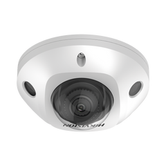 Mini Domo IP 6 Megapixel / Lente 2.8 mm / 30mts IR EXIR / Micrófono Integrado / Exterior IP67 / IK08 / PoE / DARKFIGHTER / Alarmas y Audio I/O / ONVIF / Micro SD / 4 Analíticos: AcuSense, Deteccion Facial, Conteo de Personas por Cruce y Zona