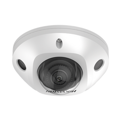 Mini Domo IP 6 Megapixel / Lente 2.8 mm / 30mts IR EXIR / Micrófono Integrado / Exterior IP67 / IK08 / PoE / DARKFIGHTER / Alarmas y Audio I/O / ONVIF / Micro SD / 4 Analíticos: AcuSense, Deteccion Facial, Conteo de Personas por Cruce y Zona