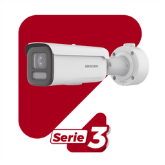 Bala IP 8 Megapixel / Lente Mot. 2.7 a 13.5 mm / Dual Light (60 mts IR + 60 mts Luz Blanca ) / Darkfighter S / Exterior IP67 / IK10 /WDR 130 dB / 4 Analíticos: AcuSense, Deteccion Facial, Conteo de Personas por Cruce y Zona