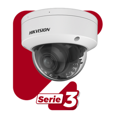 Domo IP 4 Megapixel / Lente Motorizado 2.7 - 13.5 mm / Dual Light (40 mts IR + 40 mts Luz Blanca ) / Exterior IP67 / WDR 130 dB / PoE + / AcuSense / MicroSD