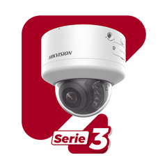 Domo IP 4 Megapixel / Lente Mot. 2.7 a 13.5 mm / Dual Light (40 mts IR + 40 mts Luz Blanca / Exterior IP66 / IK10 / Audio y Alarma I/O / PoE+ / ONVIF / Micro SD / 4 Analíticos: AcuSense, Deteccion Facial, Conteo de Personas por Cruce y Zona