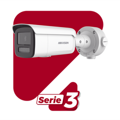 Bala IP 4 Megapixel / Lente 4 mm / Dual Light (60 mts IR + 60 mts Luz Blanca ) / Darkfighter S / Exterior IP67 / WDR 130 dB / 4 Analíticos: AcuSense, Deteccion Facial, Conteo de Personas por Cruce y Zona
