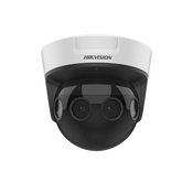 PanoVu Series / Vista Panorámica 180° / 16 Megapixel en Total / 4 Lentes 2.8 mm (4 Lentes 4 Megapixel) / 20 mts IR / Exterior IP67 / IK10 / 12 Vcc / PoE+ / Micro SD