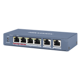 Switch PoE+ / No Administrable / 3 Puertos 10/100 Mbps 802.3 af/at (30 W) + 1 Puerto 10/100 Mbps Hi-PoE (60 W) / 2 Puertos 10/100 Mbps Uplink / Modo Extendido hasta 300 Metros / 60 W