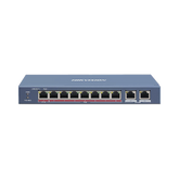 Switch PoE+ / No Administrable / 7 Puertos 10/100 Mbps 802.3 af/at (30 W) / 1 Puerto 10/100 Mbps Hi-PoE (90 W) / 2 Puertos 1000 Mbps Uplink / Modo Extendido hasta 300 Metros / 110 Watts