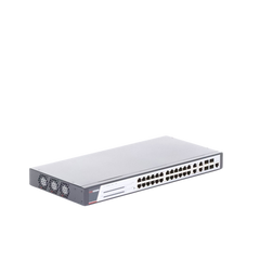 Switch Gigabit PoE+ / Administrable / 24 Puertos 1000 Mbps PoE+ / 4 Puertos 1000 Mbps + 4 Puertos SFP de Uplink / 370 Watts / Soporta IGMP
