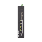 Switch Industrial No Administrable Gigabit / 3 Puertos Gigabit PoE+ (30 W) + 1 Puerto Gigabit PoE++ (60 W) / 2 Puertos SFP / 65 W Total / 48 a 57 VCD / Ideal para Proyectos / 300 Metros de Distancia