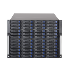 Servidor de Almacenamiento Cluster / 48 Bahías de Disco Duro / Controlador Simple / Graba 600 Canales IP / Fuente Redundante