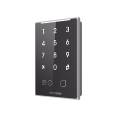 Lector de Tarjetas PROX EM y de Códigos QR / Teclado para Contraseña / Compatible con Controladores DSK2600 Series Hikvision / Comunicación RS485 y WIEGAND