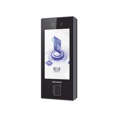 Terminal Facial Min Moe con LECTOR DE QRs FISICO Ultra Rápido y Tarjetas MIFARE / 3000 Rostros / Pantalla 4.5" / Administrable en la Nube con HikConnect Teams / Exterior IP65 / PoE / WiFi / HIK-IA