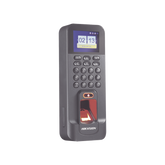 Biométrico WiFi de Acceso y Asistencia Compatible con APP Hik-Connect (P2P) / Soporta Biometrico Esclavo RS-485 / Lectura de Huella y Tarjetas EM / TCP/IP / 150,000 Eventos / Relevador para Chapa y Reportes de Asistencia
