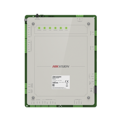 Controlador de Acceso 1 Puerta Administrable en la Nube con Hik-Connect Teams / Interfaz Web / 2 Lectores de Huella o Tarjeta / 100,000 Tarjetas / 10,000 Huellas / Incluye Gabinete y Fuente de Alimentación 12v 4A / Soporta Batería de Respald