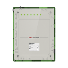 Controlador de Acceso 2 Puertas Administrable en la Nube con Hik-Connect Teams / Interfaz Web / 4 Lectores de Huella o Tarjeta / 100,000 Tarjetas / 10,000 Huellas / Incluye Gabinete y Fuente de Alimentación 12 Vcd 8 A / Soporta Batería de Re