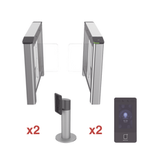 Kit de Torniquete con Terminales Faciales incluidas / Montajes Incluidos / Izquierdo y Derecho / Carril de 90 cms / 3,000,000 MCBF / 4 Pares de IR