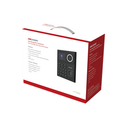 Kit WiFi de Control de Acceso Lite TODO INCLUIDO con Lector de Rostros, Tarjetas y Huellas / 500 Rostros / Compatible con App HIKConnect / Incluye Electroimán Botón de Salida y Montajes Z y L para imán / HIK-IA