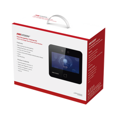 Kit de Control de Acceso TODO INCLUIDO con Lector de Rostros, QRs y Tarjetas / 1,500 rostros / Compatible con App HIKConnect /Incluye Electroimán Botón de Salida y Montajes Z y L para imán / HIK-IA