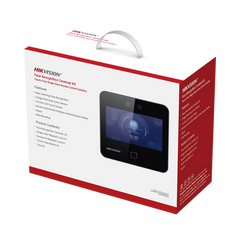 Kit de Control de Acceso TODO INCLUIDO con Lector de Rostros, QRs y Tarjetas / 1,500 rostros / Compatible con App HIKConnect /Incluye Electroimán Botón de Salida y Montajes Z y L para imán / HIK-IA