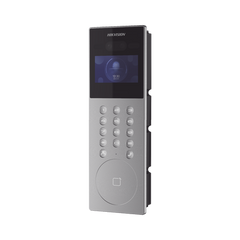 Videoportero IP Multiapartamento con Reconocimiento Facial / Llamada a App HikConnect (requiere monitor) / Protección IP65 / Apertura por Rostro, Tarjeta o App