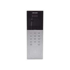 Videoportero IP Multiapartamento con Reconocimiento Facial / Llamada a App HikConnect (requiere monitor) / Protección IP65 / Apertura por Rostro, Tarjeta o App