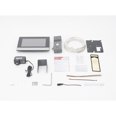 Kit de Videoportero Analógico de Metal / IP a 4 Hilos con Función de Llamada a App Hik-Connect / Monitor se Conecta a Internet por Cable o WiFi y por 4 Hilos al Frente de Calle IP65 / Expandible a Mas Equipos