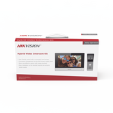 Kit de Videoportero Analógico de Metal / IP a 4 Hilos con Función de Llamada a App Hik-Connect / Monitor se Conecta a Internet por Cable o WiFi y por 4 Hilos al Frente de Calle IP65 / Expandible a Mas Equipos